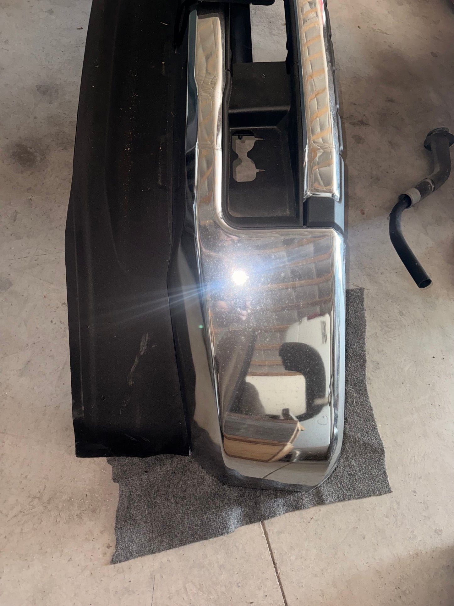 2017-2019 Ford F-250 F-350 F-450 OEM Chrome Front Bumper | No Fog Lights