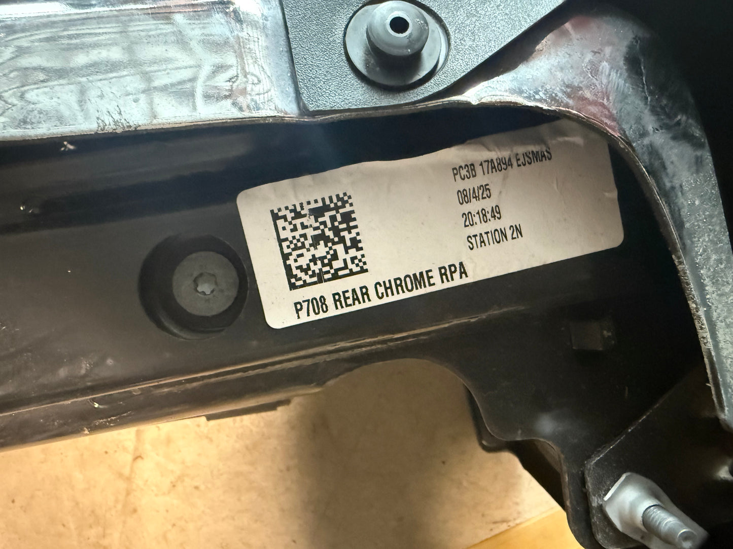 2023-2025 Ford F-250/F-350 Rear Chrome Bumper