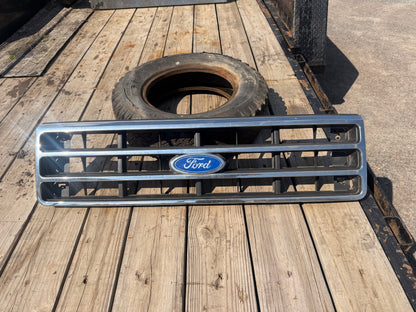1987-1991 Ford F-150 F-250 F-350 Bronco OEM Chrome Grille