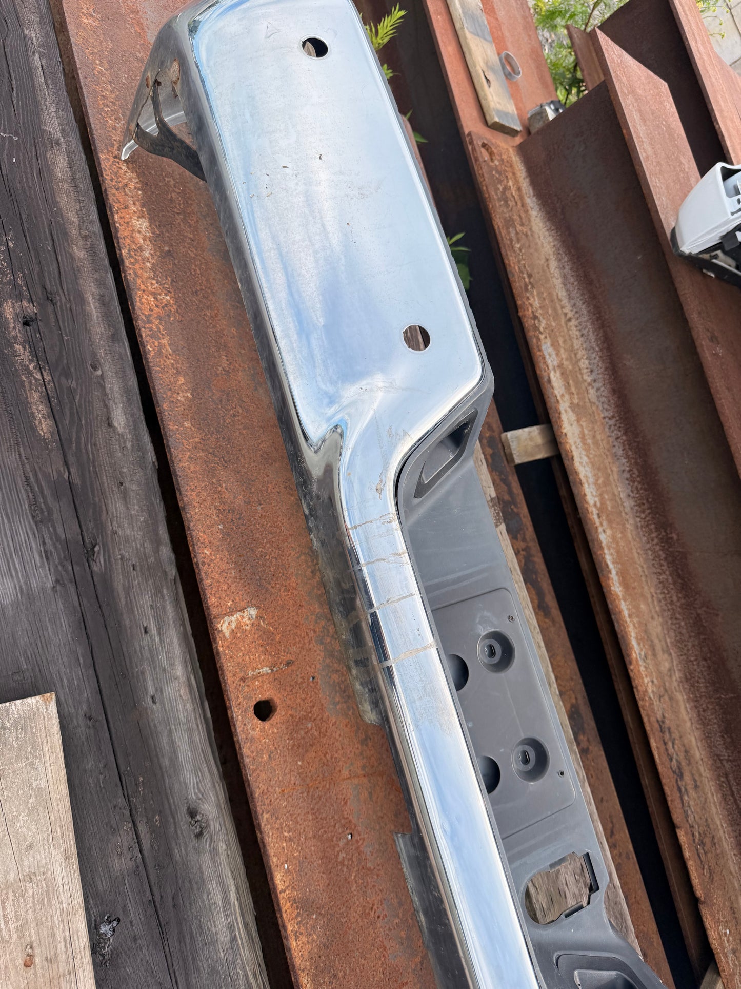 2009-2018 Dodge Ram 1500 2500 3500 OEM Chrome Rear Bumper With Sensor Holes