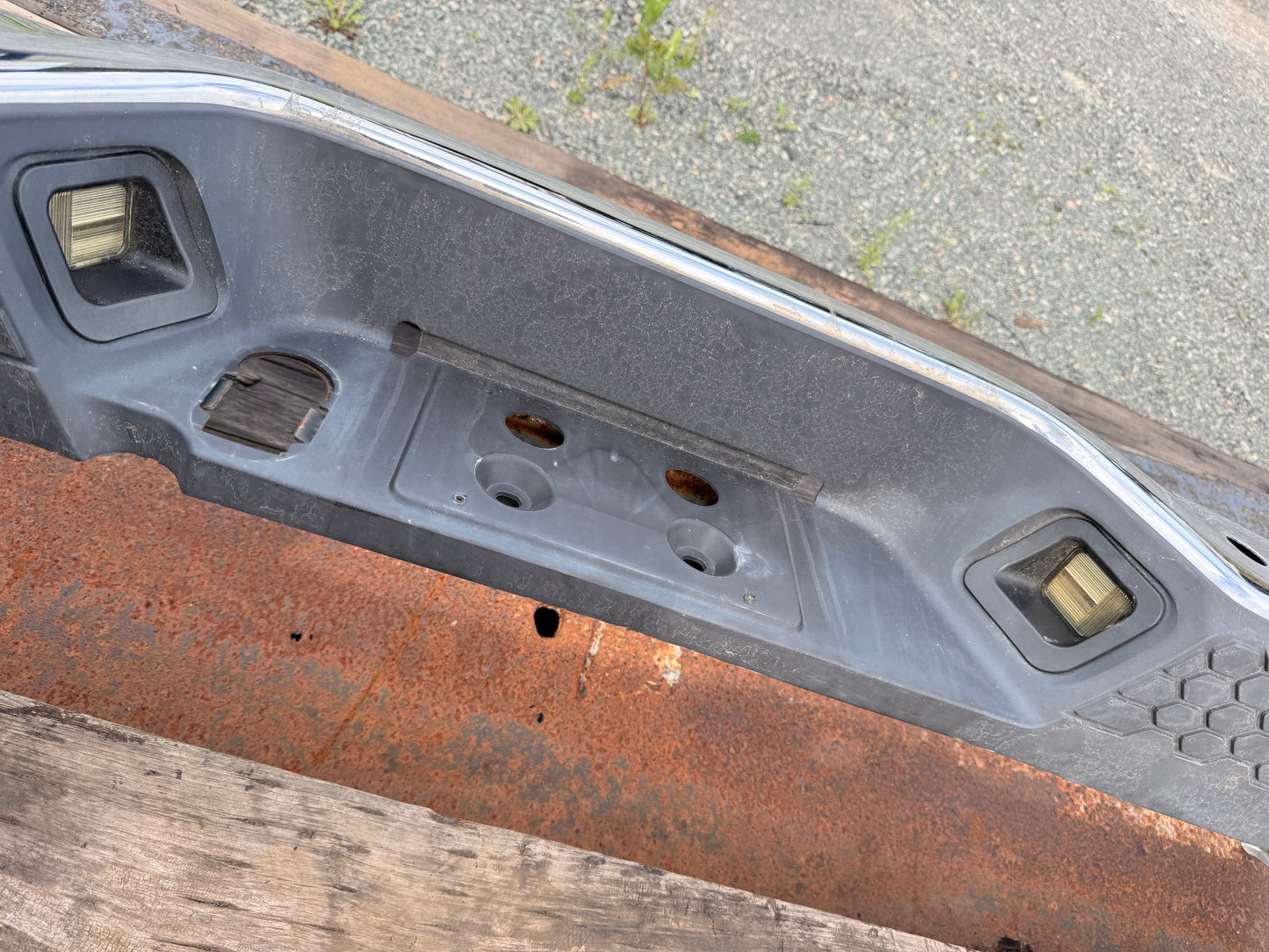 2009-2018 Dodge Ram 1500 2500 3500 OEM Chrome Rear Bumper With Sensor Holes