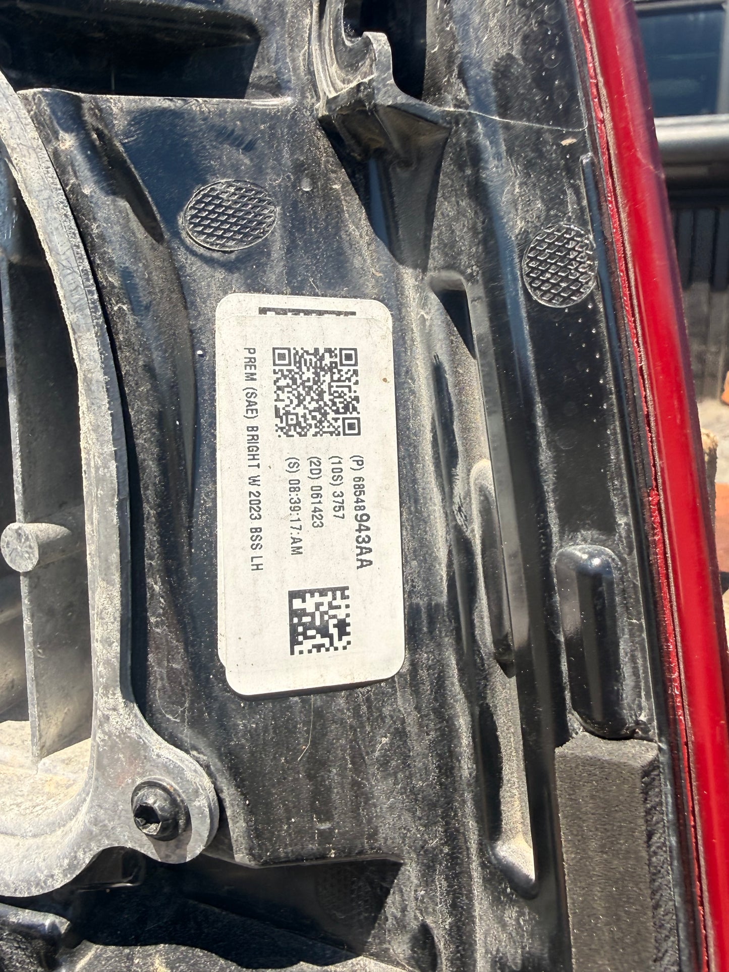 2019–2026 Ram 1500 OEM LED Driver Side Tail Light with Blind Spot Monitoring