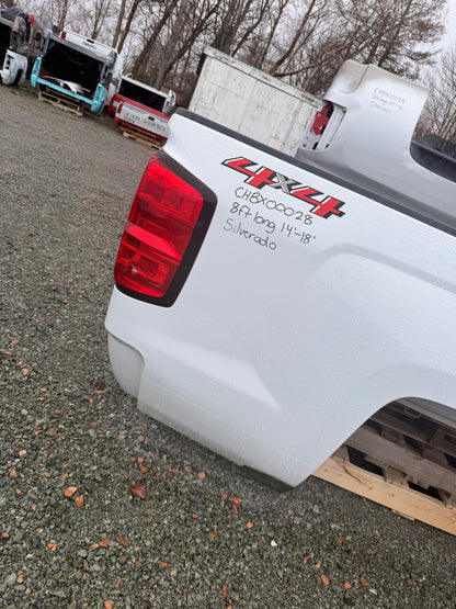 2014–2019 Chevrolet Silverado 1500 2500 3500 8ft Long Bed Truck Box