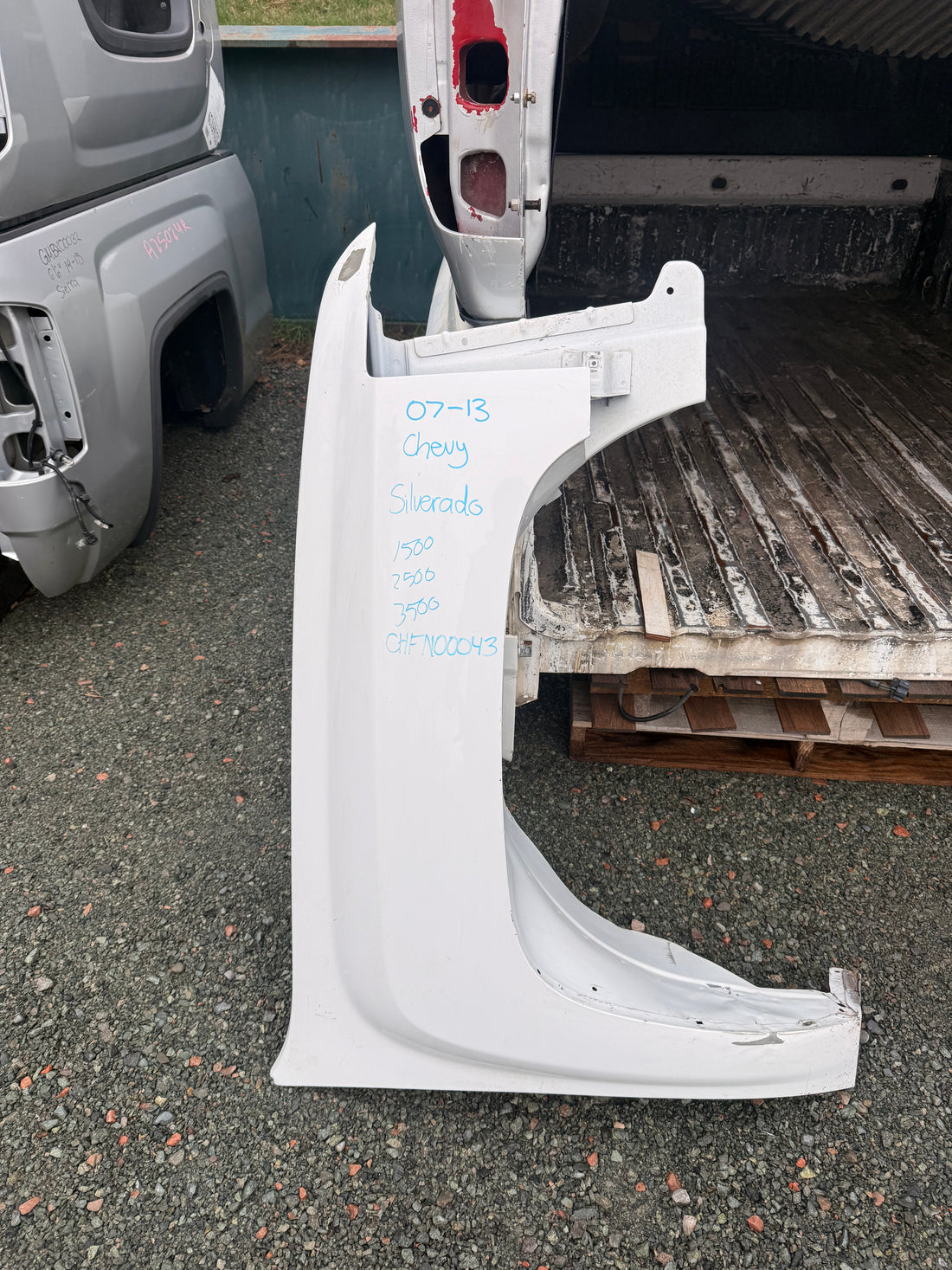 2007-2013 Chevrolet Silverado 1500 2500 3500 Passenger Side Fender