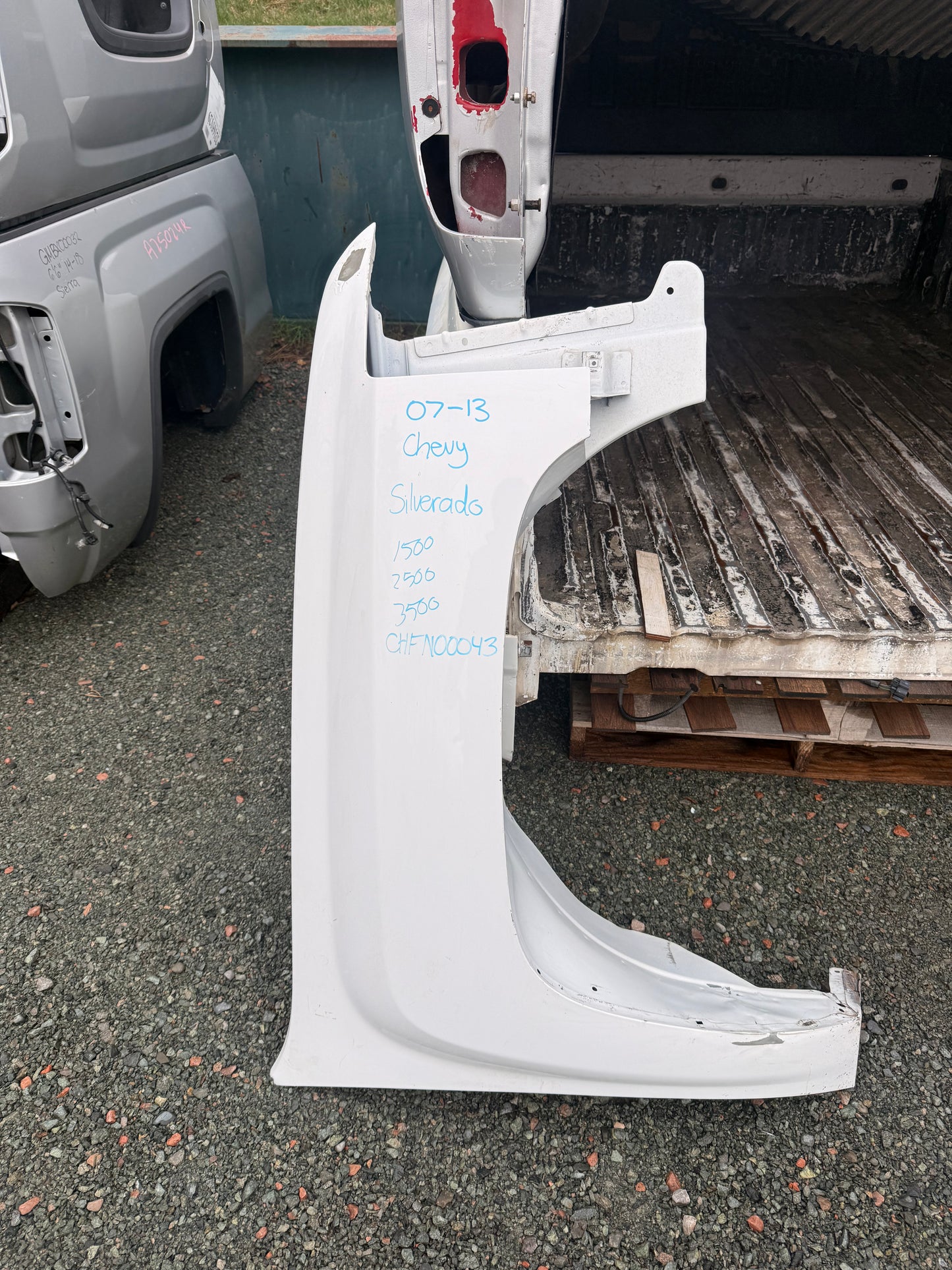 2007-2013 Chevrolet Silverado 1500 2500 3500 Passenger Side Fender